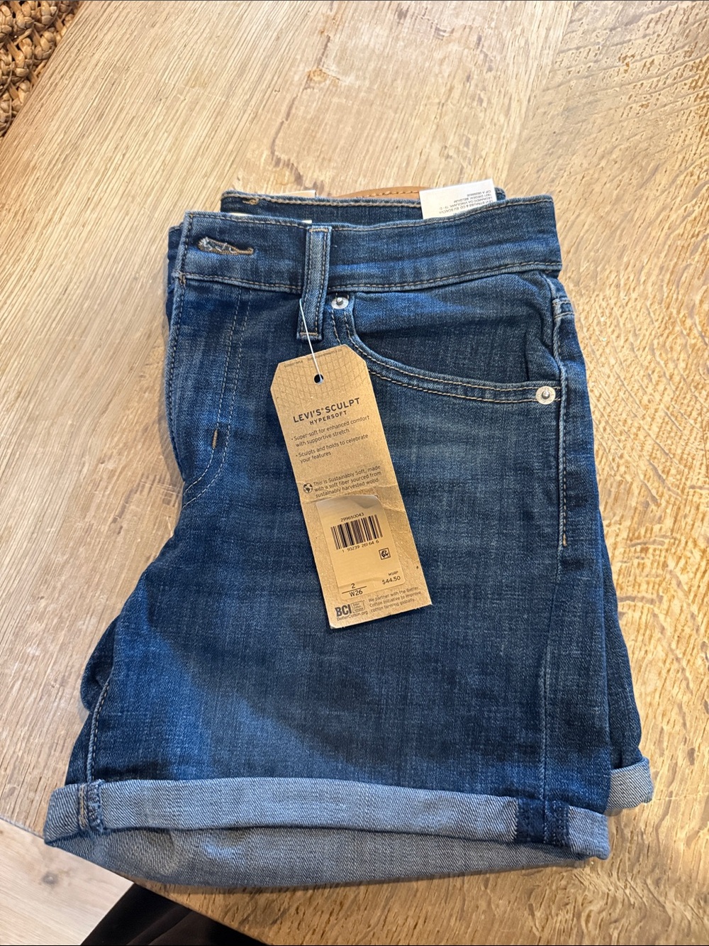 Levi's Women's Boyfriend Jeans in Classic Blue Denim